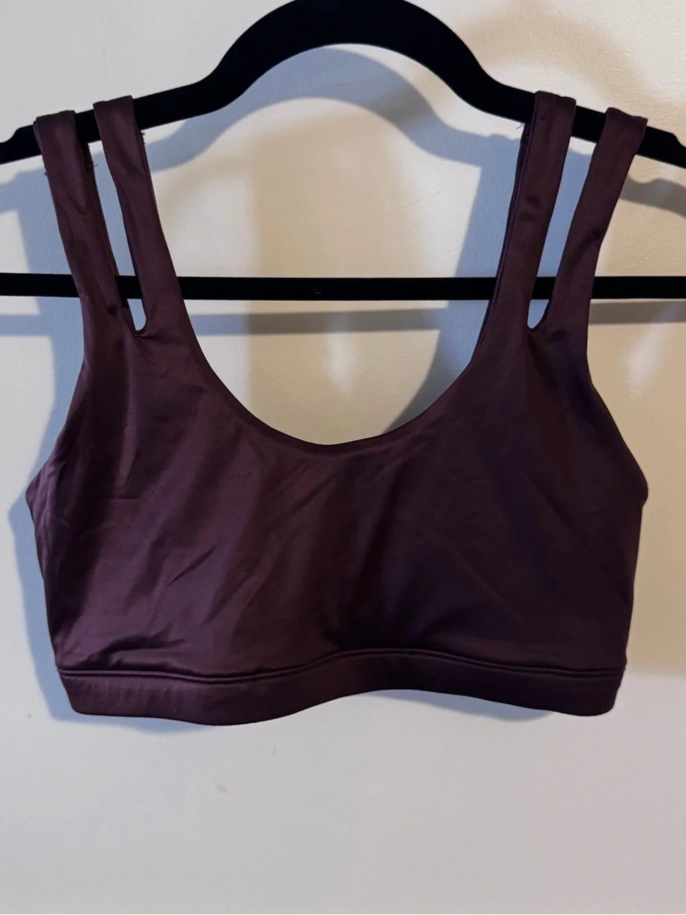 Nike Double-Strap Scoop Sports Bra - Plum